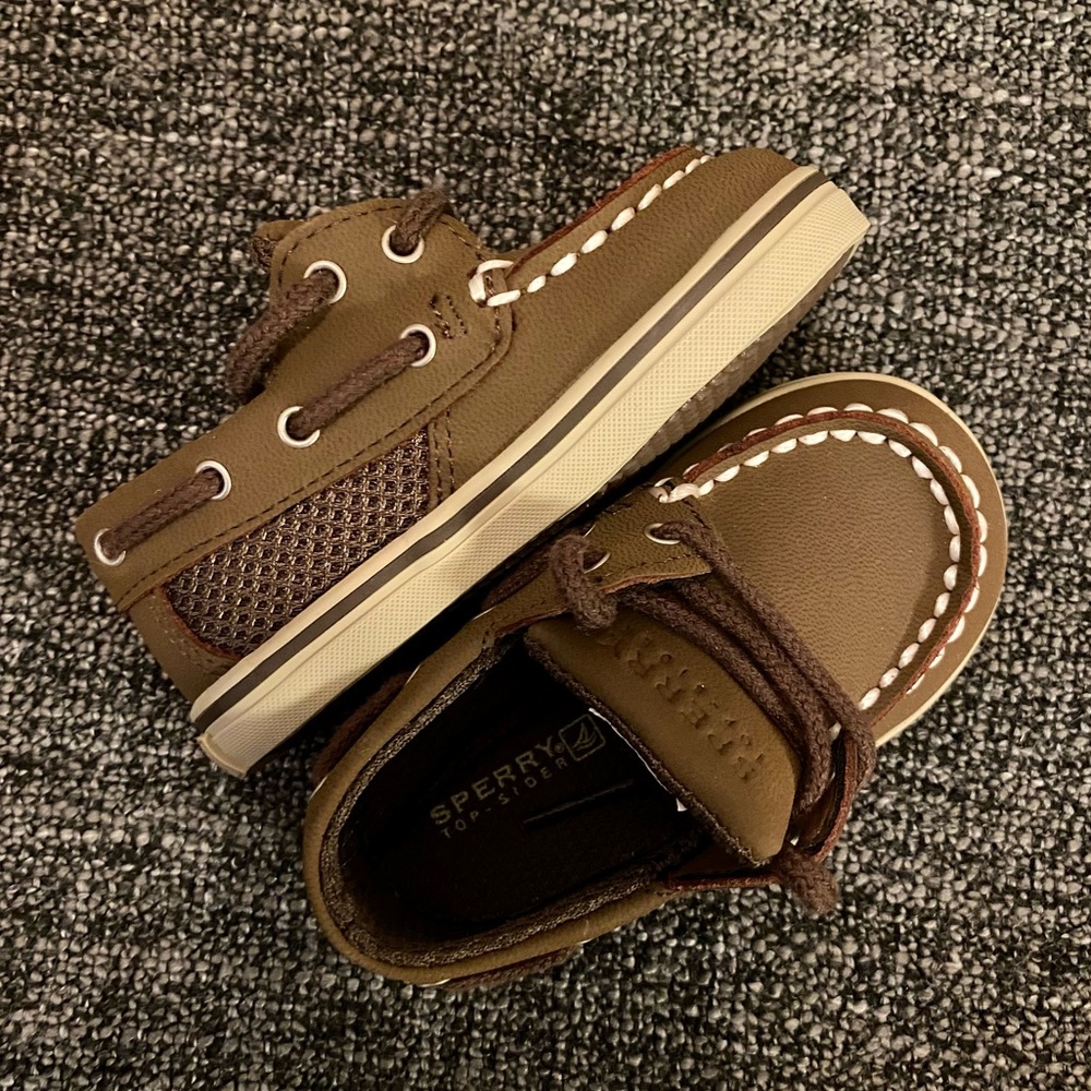 Baby Boy Sperry Top-Sider Intrepid Crib Jr Shoes Size 3 New in Box